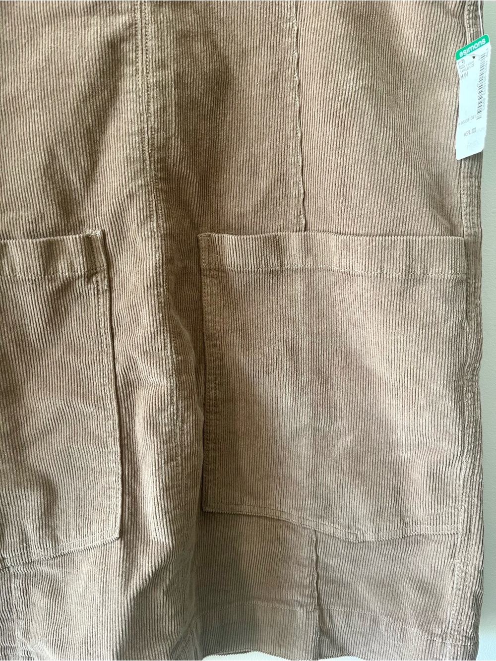 Patch pocket corduroy apron dress NEW WITH TAG - Picture 5 of 8